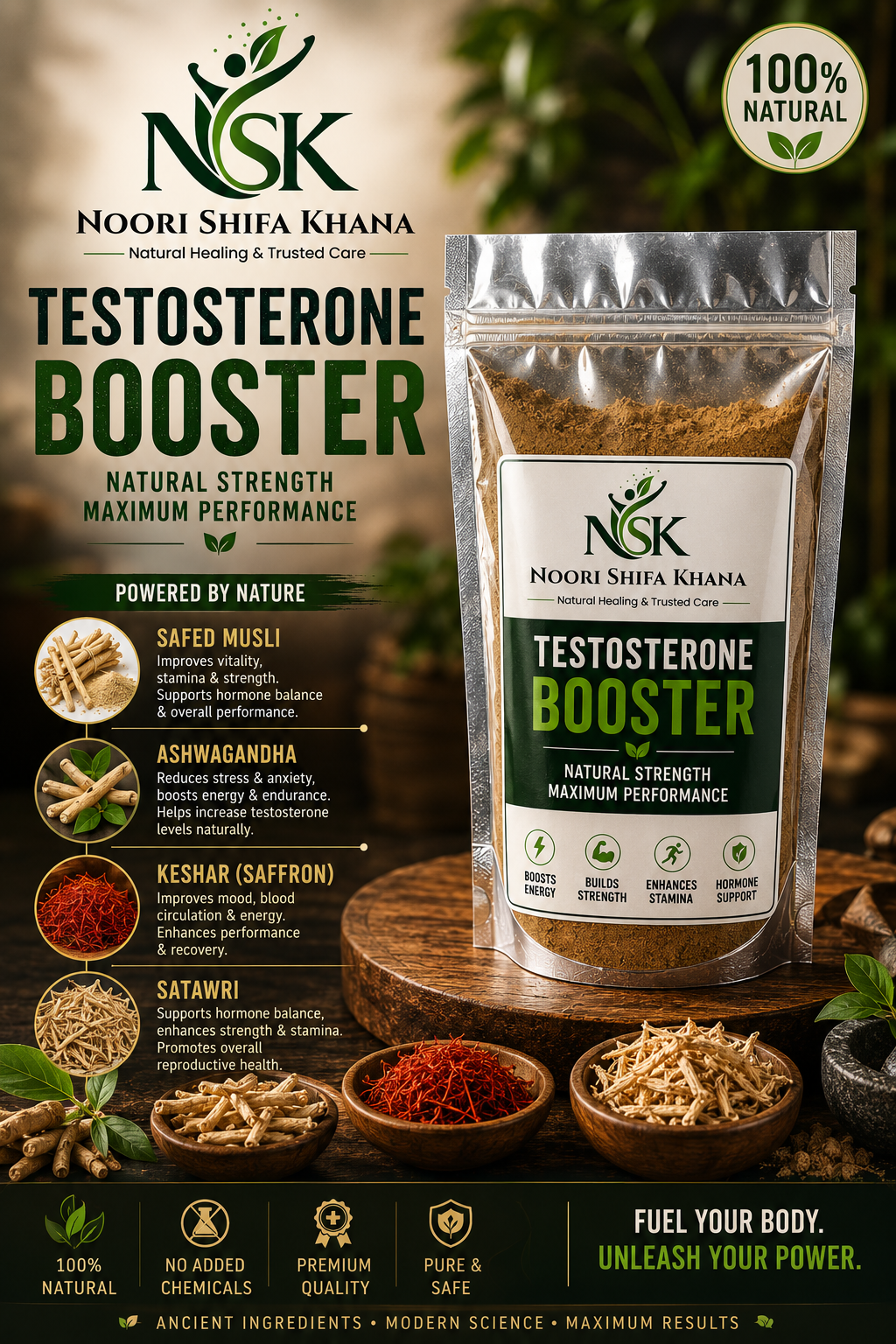 Testosterone Booster – Natural Support for Sperm quality and count  💪🌿